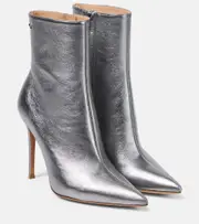 [Gianvito Rossi] Gianvito Rossi Metallic leather ankle boots AU 7 metallic