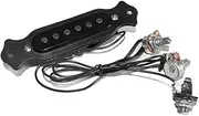 Daseeme Guitar Copper Single ic Coil Noiseless Acoustic Guitar Pickup with Tone Control with Knobs Mounting Screws Set