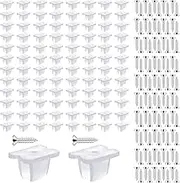 Waterproof LED Strip Mounting Clips Holder Mounting Bracket Neon Mounting Clips Fixing Clamps Holder with 150 Screws for 5mm to 6mm LED Strip Lighting, Translucent, Pack of 150
