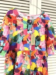 New! Lovely GORMAN “Mix Up” Linen Smock Dress - size 12