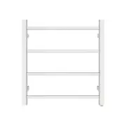 Stainless Steel Electric Heated Towel Rail Warmer Heater Rails Rack Wall Mounted Chrome 4 Bar