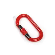 XD8122N Climbing Super Strength Steel Screw Main Lock Protection Climbing Hiking Carabiner RED COLOR