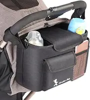 zolyet Stroller Organizer Bag Universal Stroller Storage Bag with Detachable Shoulder S Cup Holder Stroller Accessory for Diaper Feeding-Bottle Phone Toys