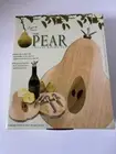 Cheese Board & Knife Fork Set Pear Shaped Charcuterie Legacy by Pacific Time