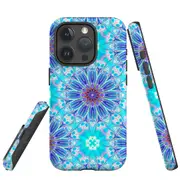 For iPhone 15 Pro Max Case, Shielding Cover, Psychedelic Blues