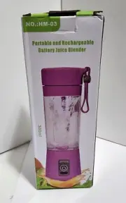 380ml Portable Blender, Mini Bottle Travel Electric Smoothie Blender Maker