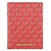 在飛比找momo購物網優惠-【Michael Kors】經典滿版MK LOGO印花多功能