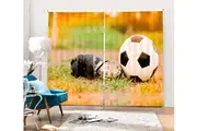 3D Football 2022 Curtains Drapes