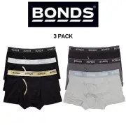 Bonds Mens Guyfront Trunk Super Soft Waistband With Logo 3 Pack MZ963A