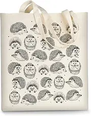 [AUSVKAI] Canvas Tote Bag Aesthetic for Women, Cute Reusable Cloth Cotton Bags for School Shopping Beach Grocery