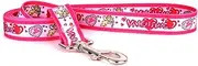 Yellow Dog Design Be My Valentine Dog Leash 1" Wide and 5' (60") Long, Large