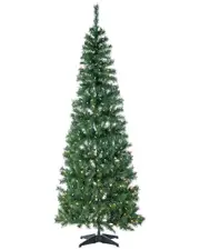 Sterling Tree Company 9ft High Pop Up Pre-Lit Green Pvc Fir Tree With Warm White Lights