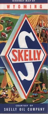 1960 Skelly Road Map: Wyoming NOS