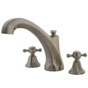 Kingston Brass KS432.BX Metropolitan Deck Mounted Roman Tub - Nickel
