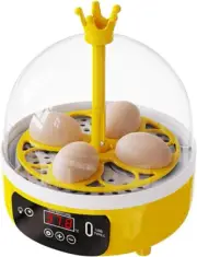 4 Egg Incubator for Hatching Eggs, Automatic Eggs Incubator with Automatic Egg T