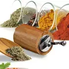 Manual Refillable Wooden Salt Pepper Grinding Mill Spice Herb Grinder Kitchen