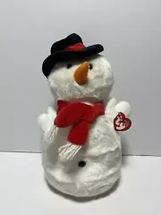 Ty Snowball 2001 Snowman Beanie Baby MWMT