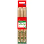 [Faber Castell] Faber-Castell Natural Eraser Tip HB Graphite Pencil 6pcs
