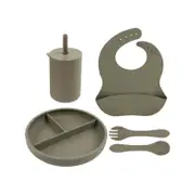 Tiny Dining 5pc Baby Silicone Suction Weaning Set
