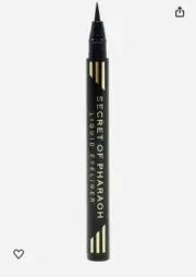 DROP IN AND LOOK!! Secret OF PHARAOH LIQUID EYELINER In Black ..FULL SIZE!! NIB
