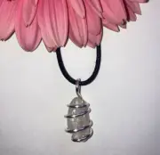 Handmade Kunzite SPODUMENE Crystal Necklace Natural Rainbow Pendant Afghanistan