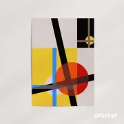 Geometric Bauhaus Repro Print · Am2 by László Moholy-Nagy, 1925 · Abstract Art