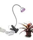 LED Small Grow Light, 6W Desk Plant Grow Light with Flexible Gooseneck Arms a...