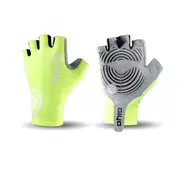 1Pair Cycle Half -finger Gloves Bicycle Race Gloves Of Bicycle Mtb Road Glove Fluorescent yellow_M