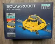 STEM Build and Learn Solar Robot Space Shuttle Astronaut 6-In-1 Robot Model Kit