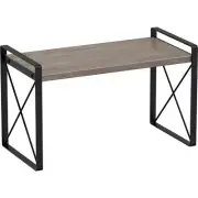 Kitchen Countertop Organizer, Wood Desk Shelf Riser, Gray Spice Rack for Kitc...