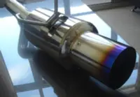 在飛比找Yahoo!奇摩拍賣優惠-賓川 八代喜美 SI 砲管型白鐵尾段 SPOON樣式 N1