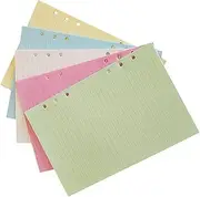 JEWEDECO Campus Planner Refills A5 100pcs Loose-leaf Notebook Inserts Detachable Lined Paper for
