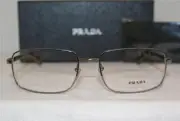 Brand New Authentic Prada 51N 55-17-135 Gunmetal/Tobacco 5AV-1O1 With Case!