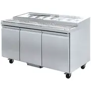 Thermaster Three Door Deluxe Pizza Prep Bench - Pizza Prep Fridges (PWB200) - PWB200