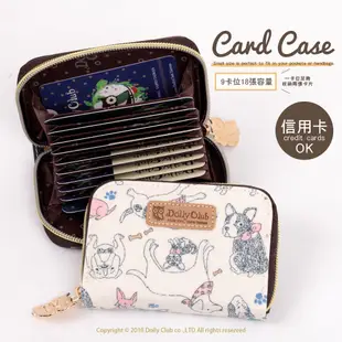 【Dolly Club】風琴卡夾-卡片夾-信用卡包-名片夾-C11-帶我出去玩-白-192-防水布包-台灣製造