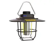 Retro Lamp Portable Outdoor Camping Lantern Tent Travel Light USB Rechargeable