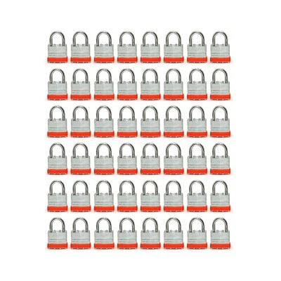 LanuBe Lock Laminated keyed Padlock (1-9/16", 40mm), keyed Alike Locks, Norma...