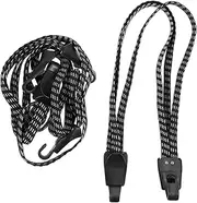 GANAZONO 2pcs Bike Backseat Cargo Fastening Belts for Secure Luggage Transport Elastic Straps for Outdoor Travel Motorcycle and Cycling Use
