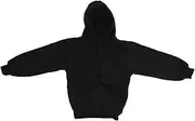 [Zmart] Australia Kids Unisex Basic Pullover Hoodie Jumper School Uniform Plain Casual Sweat Shirt, Black, 12