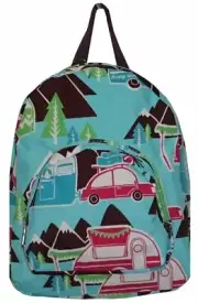 N'GIL SMALL HAPPY CAMPER PRINT BACKPACK- School- NEW ARRIVAL- PRE-KINDERGARTEN