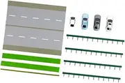 1/64 Scale Garage Display for Car Models and Diorama Parking Area, Green