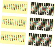 CIMAXIC 6pcs Guitar Fretboard Stickers Guitar Scale Sticker Set Paper Material No Adhesive Left Sweat Easy to Use