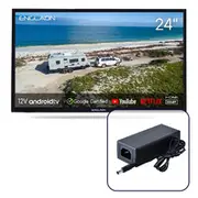 Englaon 24" HD Smart 12V TV with Built-In Chromecast and Bluetooth Android 11