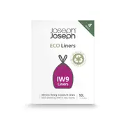 Joseph Joseph IW9 10L Eco Liners Recycled Bin Liners - Pack of 80