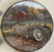 Reston Lloyd Electric Stove Burner Covers Set of 4 Deer Barn Country Morning Run