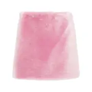 [Prada] Prada Shearling A-line Miniskirt 40 IT PINK