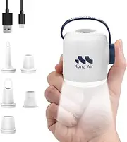 Woowind Kona Air Mattress Pump – Mini Air Pump for inflatables, Cordless & Rechargeable, 200L/Min Flow, Inflates/Deflates Beds, Floats, Tents, with 10-Hour LED Light, Ultra-Portable Palm-Size