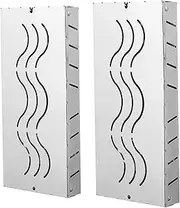 Wood Chip Smoker Box - 2x Heavy Duty Stainless Steel Grill Smoker Box,Barbecue Grilling Accessories, Pellet Fog Case With Hinged Lid For Home, Garden, Outdoor Grilling