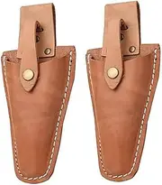 Pliers Holster, Pruner Holster, 2Pcs Leather Hand Pruner Sheath Garden Pliers Scissors Holder with Snap Gardening Case Pouch Bag for Gardening Pruning Shears