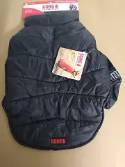 Kong Outerwear Small(14-17")Dog Black Stuff Sack Puffer Jacket Easy Storage